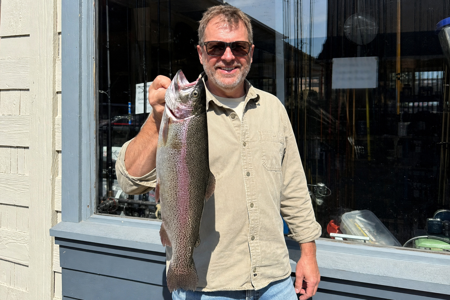 Customer highlight: 4-pound rainbow caught this weekend